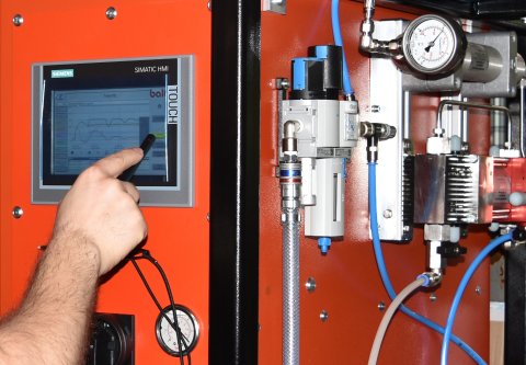 Balti hotmelt application systems roller coater siemens screen best class quality